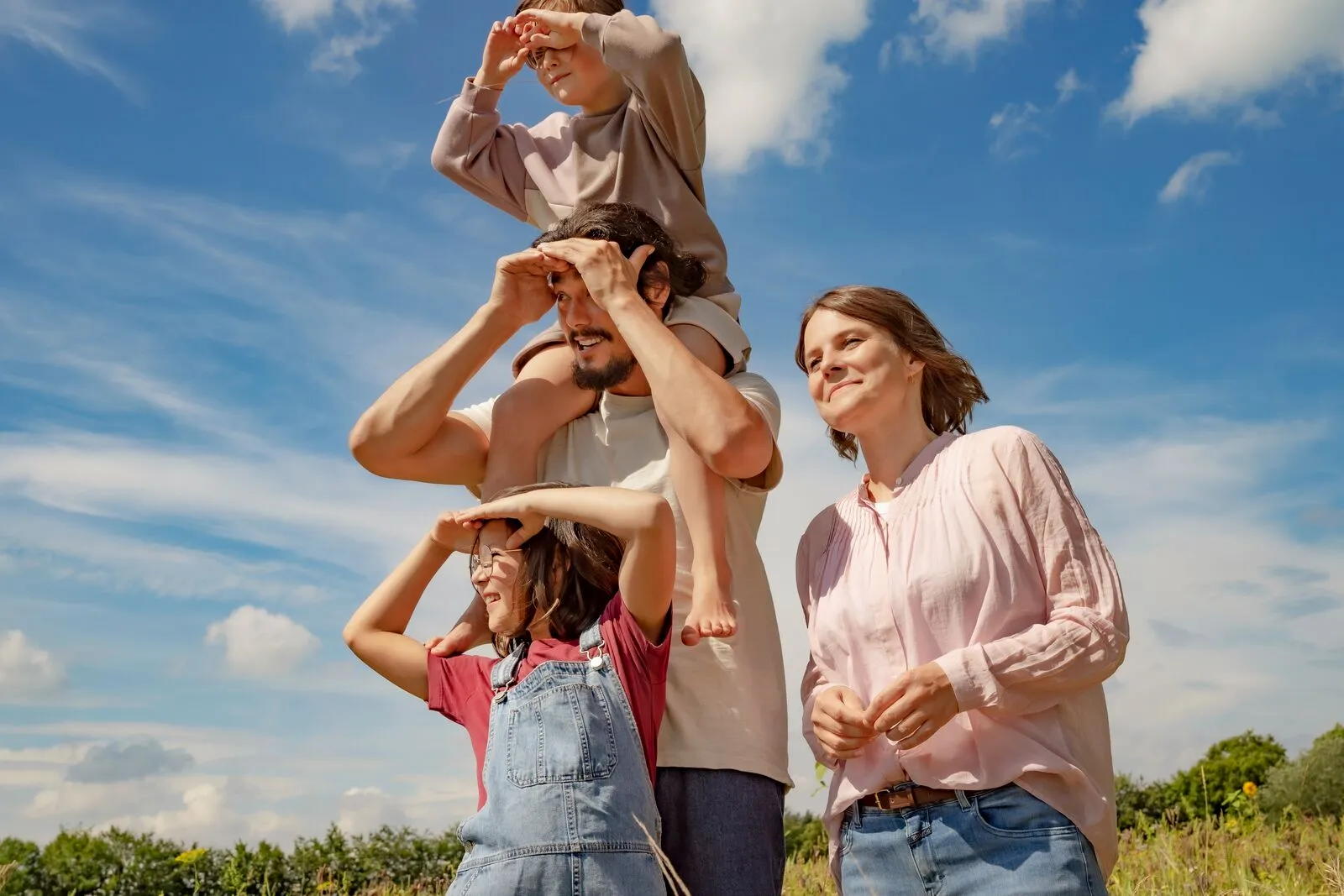 Família ao ar livre